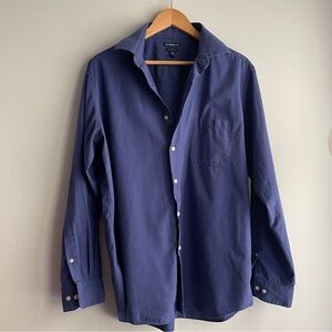 Craft & Barrow Men’s Classic Fit Button Down Royal Blue Size L
